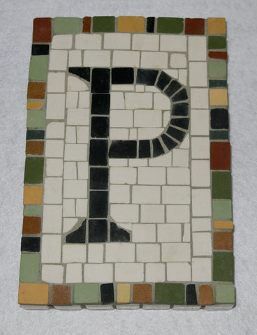 Custom Made NYC Subway Letter/Number Mosaic - 5" x 8"