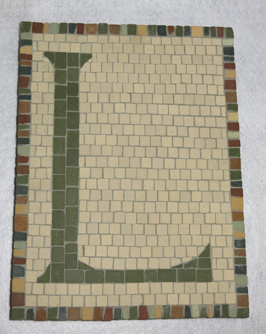 Custom Made NYC Subway Letter/Number Mosaic - 9" x 12"